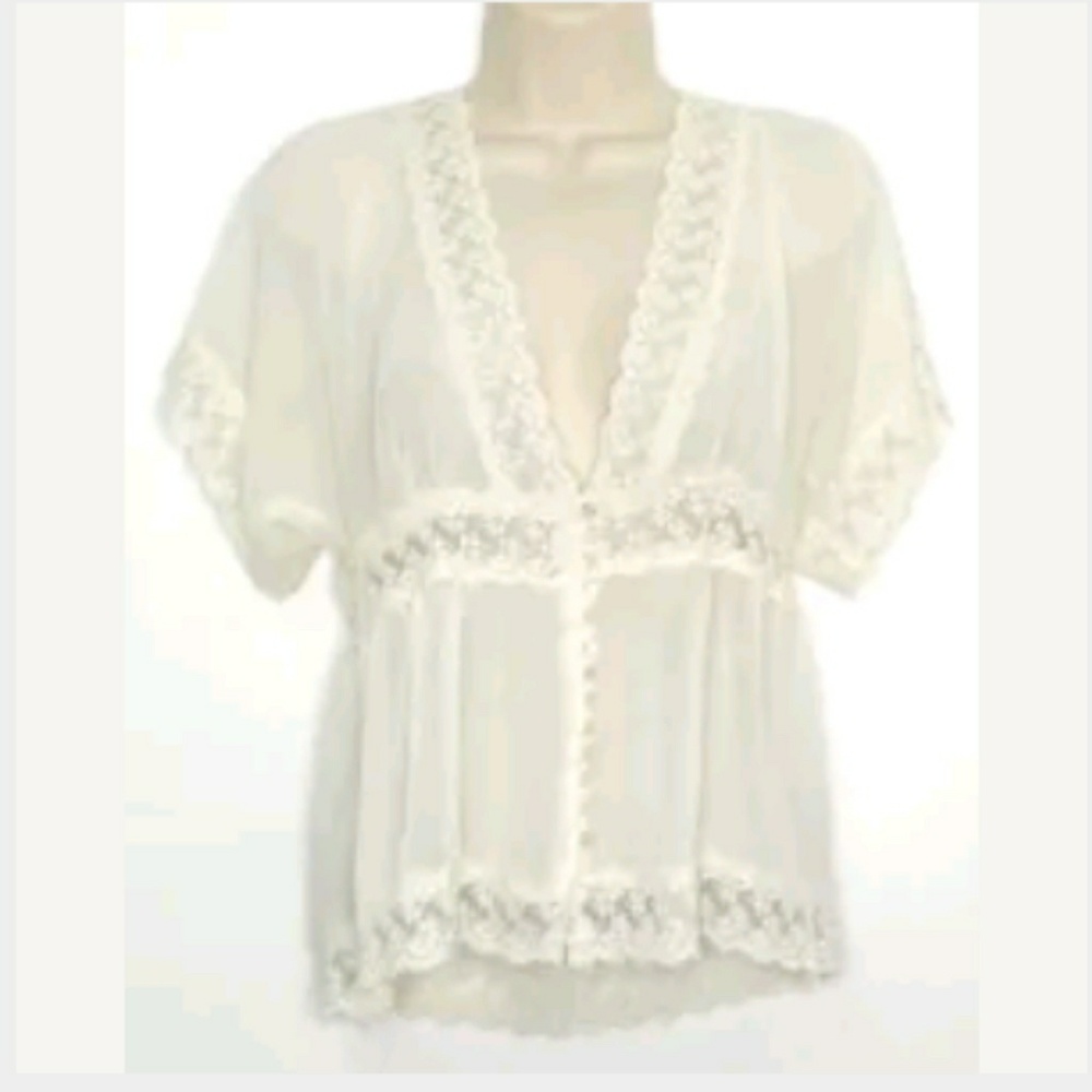 Lace and Sheer Top